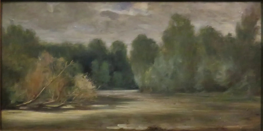 Dammen, nära Louroux - Eugène Delacroix