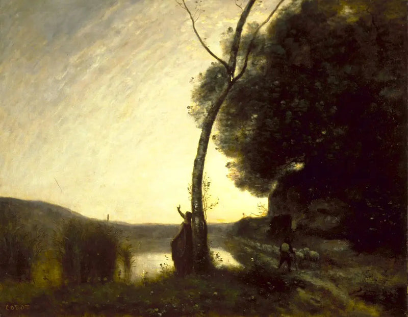 Stjärnan av herden - Jean-Baptiste Camille Corot