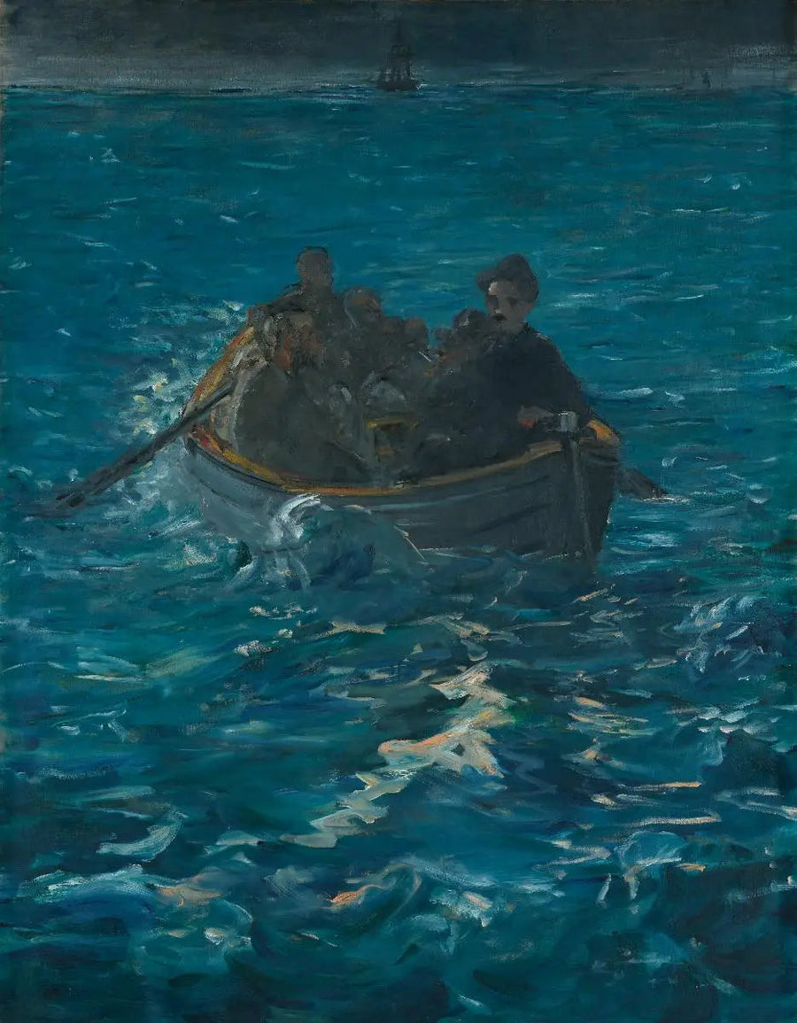Rymningen från Rochefort - Édouard Manet