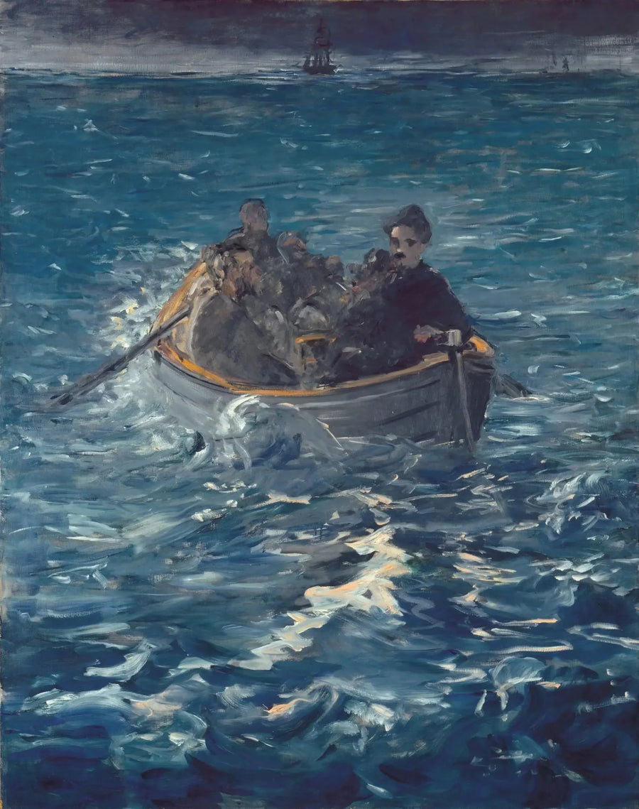 Rymningen från Rochefort - Édouard Manet