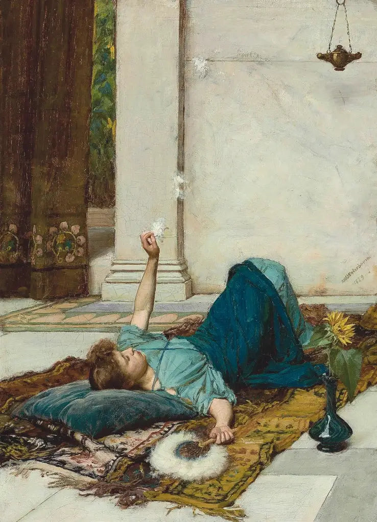 Fjäderfläkten - John William Waterhouse