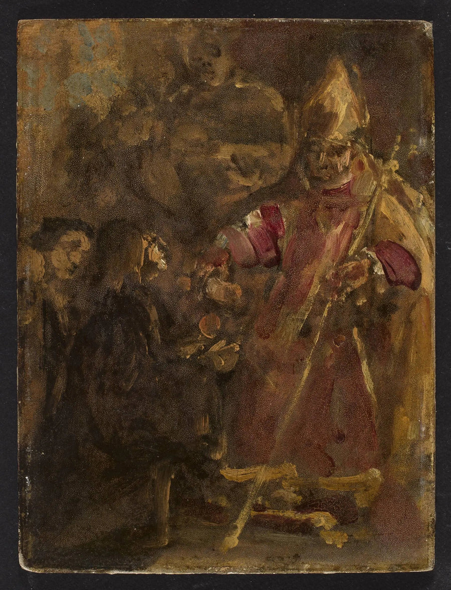 Biskopen Lubrański grundade den kyrkliga akademin i Poznań, skiss - Jan Matejko