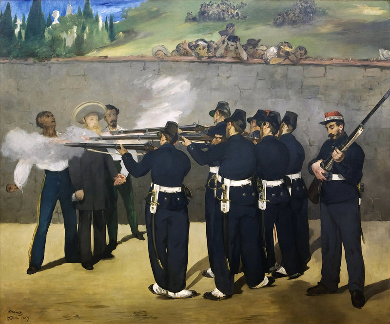 Kejsar Maximilians avrättning - Édouard Manet