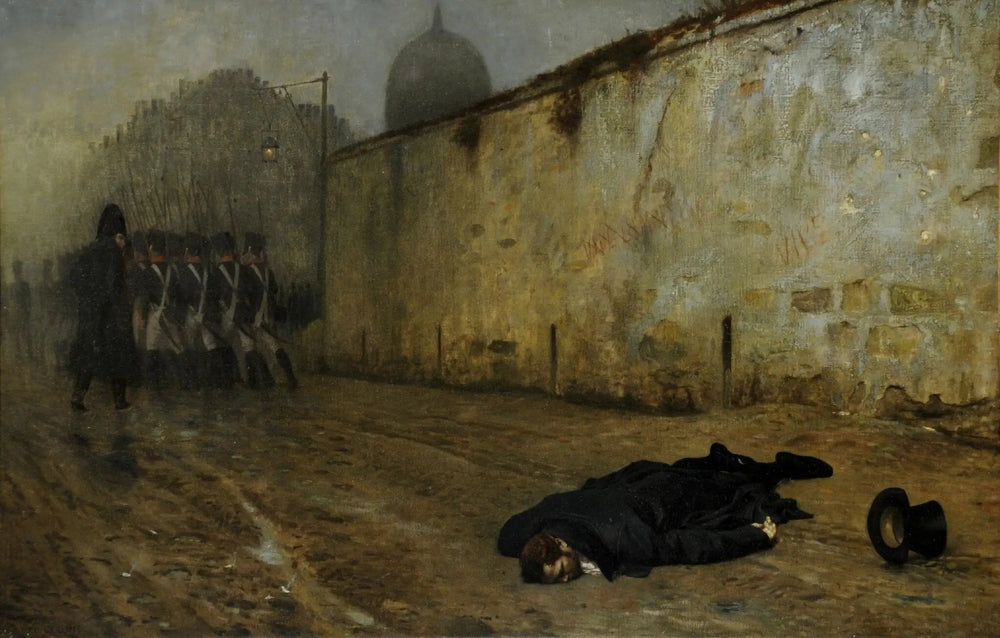 Reproduction du tableau « L'exécution du maréchal Ney - Jean-Léon Gérôme » par Alpha Reproduction en peinture à l’huile