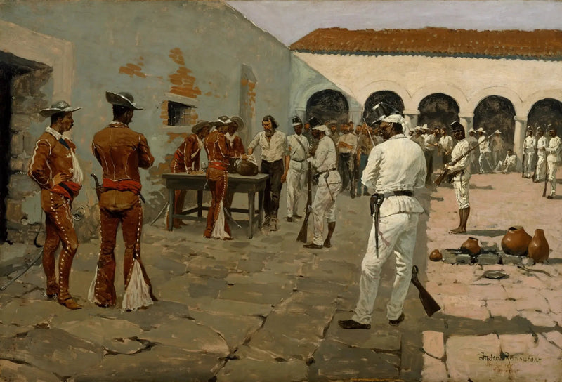 Frakt Mier: Ritat av den svarta bönan - Frederic Remington