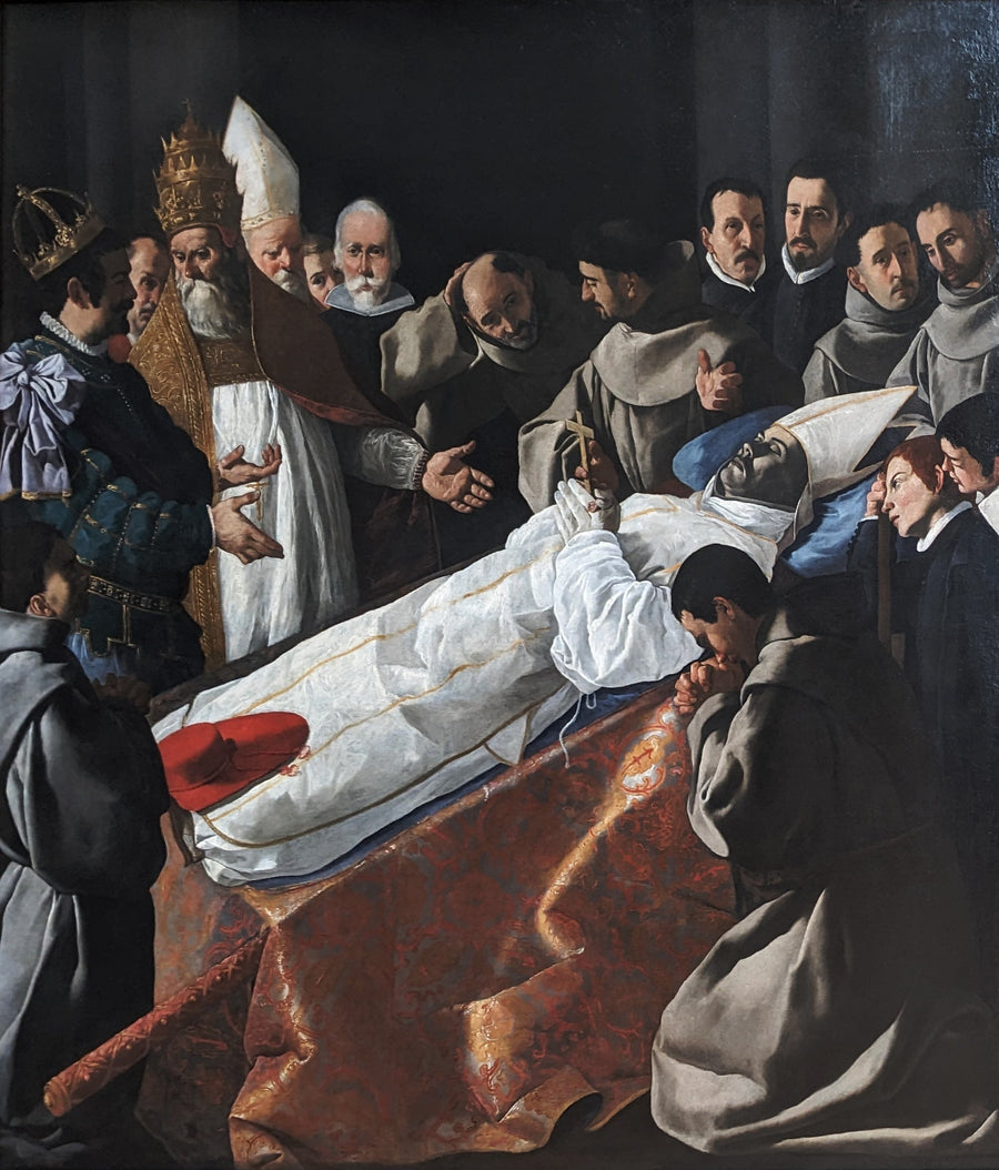 Bonaventuras helkroppsutställning - Francisco de Zurbarán