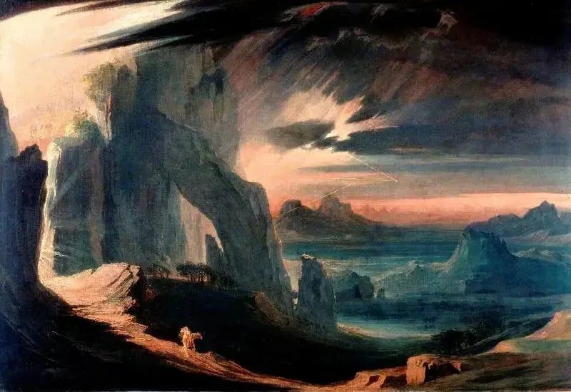 Adam och Evas utvisning ur Paradiset - John Martin