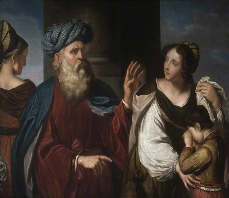 Agar och Ismaël utvisning - Guercino
