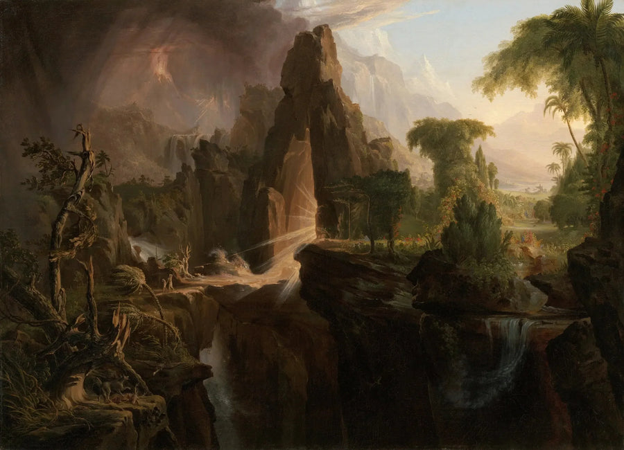 Utvisningen ur Edens lustgård - Thomas Cole