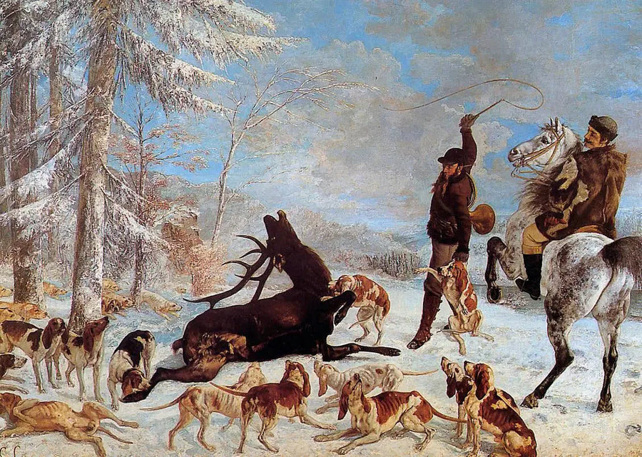 Stammen av hjorten - Gustave Courbet
