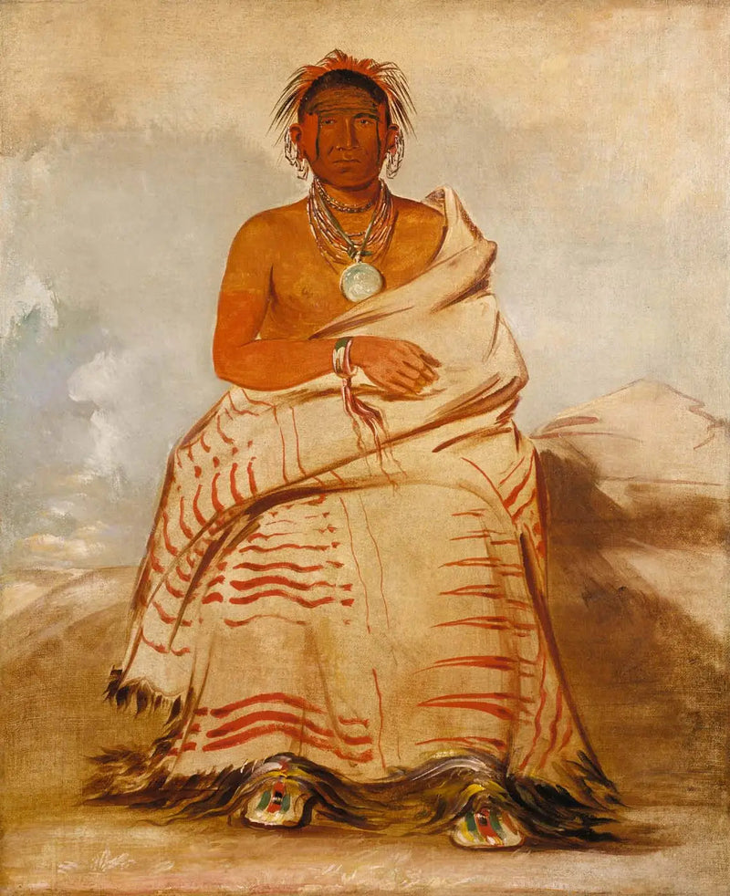 L'har-e-tar-rúshe, Dåligt humörsmänniska, en Skidi (Varg) Pawnee - George Catlin