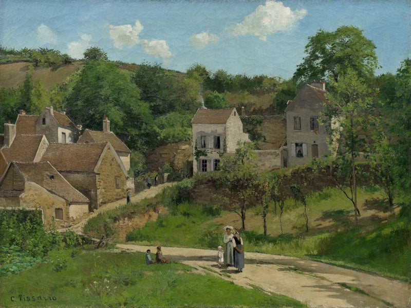 L'Hermitage i Pontoise, Kullarna i L'Hermitage, Pontoise - Camille Pissarro