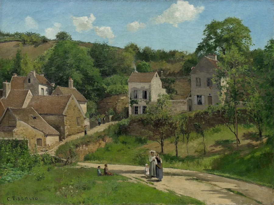 L'Hermitage i Pontoise, Kullarna i L'Hermitage, Pontoise - Camille Pissarro
