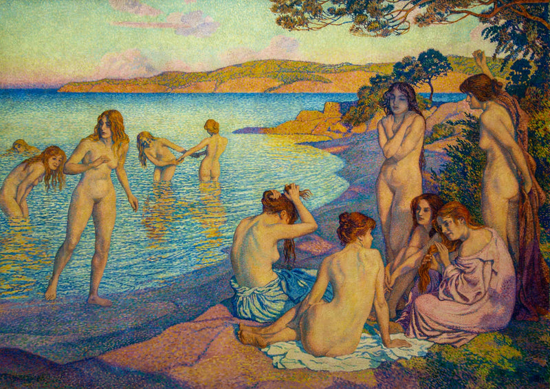 Den kyssande tiden - Théodore van Rysselberghe