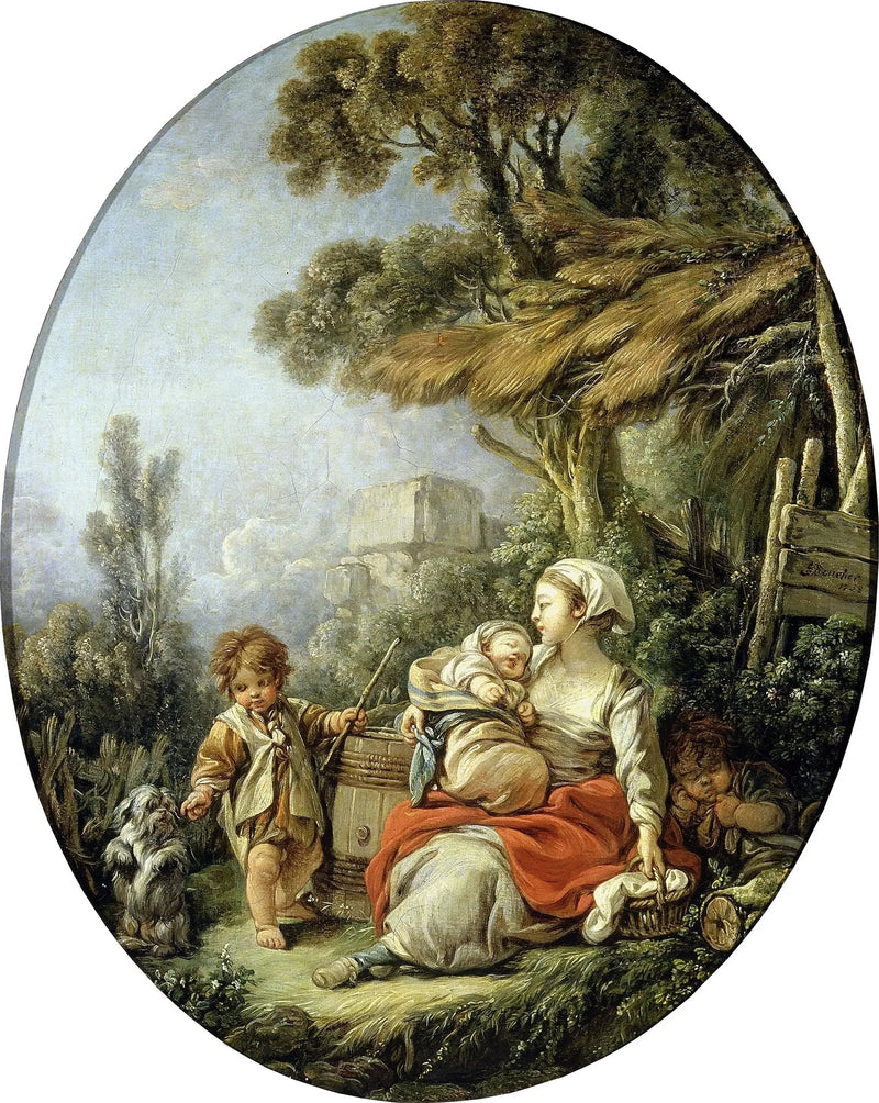 Den lyckliga modern - François Boucher