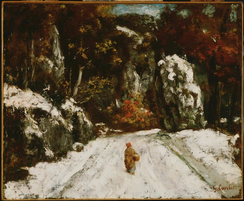 Vintern i Jura - Gustave Courbet