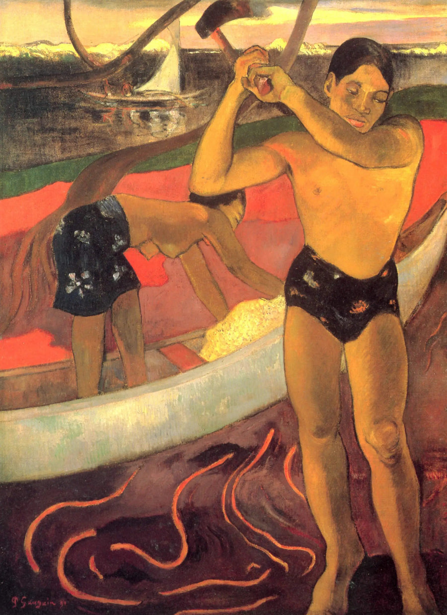 Människan med yxan - Paul Gauguin