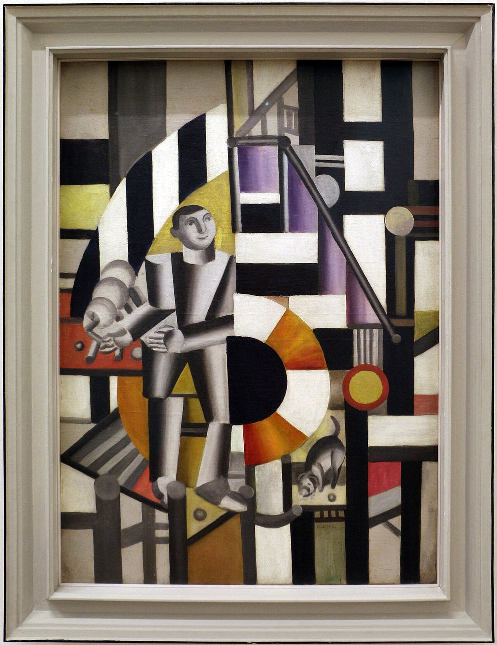 L'homme à la pipe - Fernand Léger image 1 reproduction artisanale de tableau