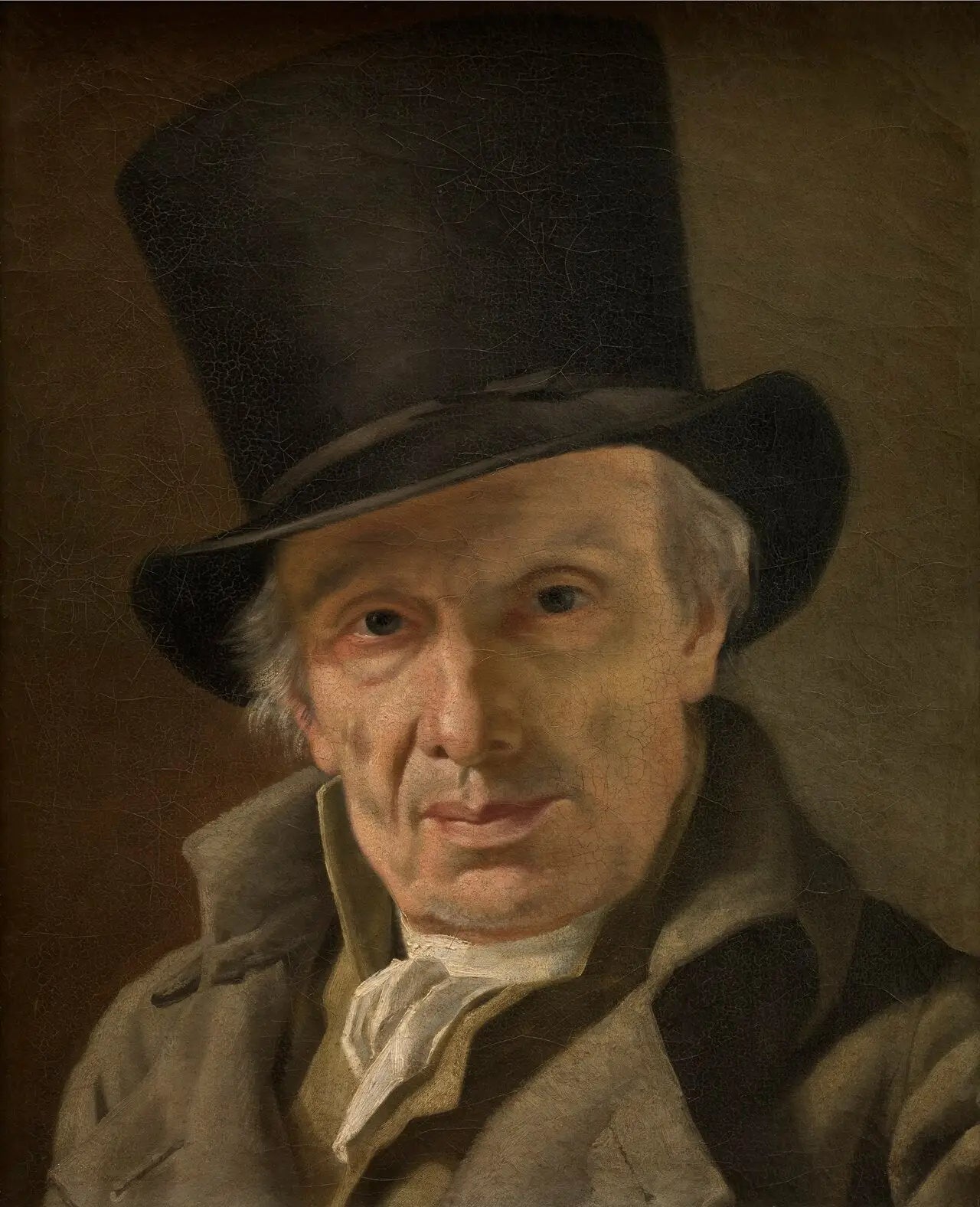 L'homme au chapeau - Jacques-Louis David image 1 reproduction artisanale de tableau