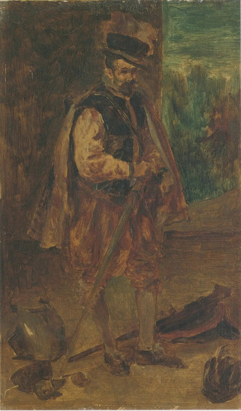 Mannen med en käpp - Édouard Manet