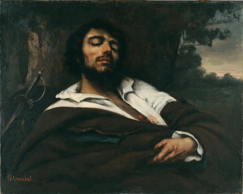 Den sårade mannen - Gustave Courbet