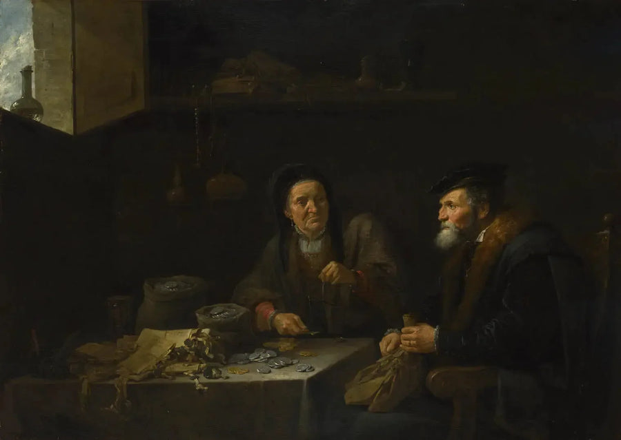 Den girige mannen - David Teniers den yngre
