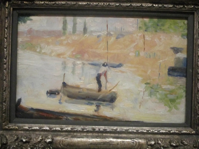 Mannen i en båt - Georges Seurat