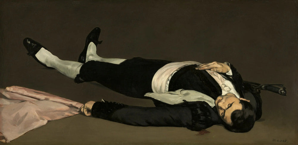 L'Homme mort - Édouard Manet image 1 copie de tableau peinte à la main