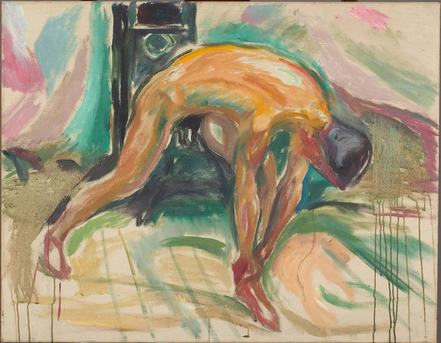 Mannen håller inte längre sin vrist - Edvard Munch