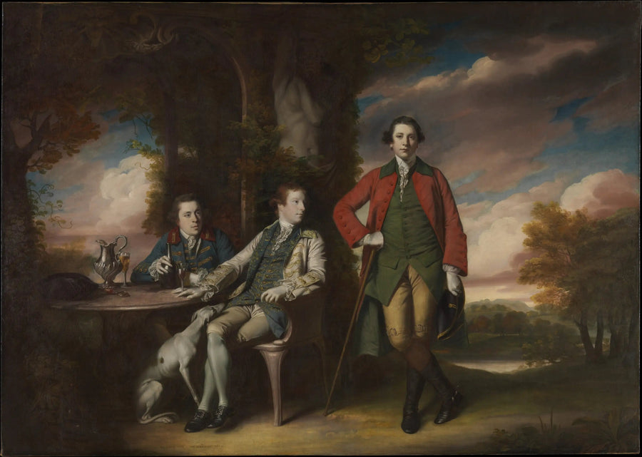 Den ärorike Henry Fane (1739–1802) med Inigo Jones och Charles Blair - Joshua Reynolds