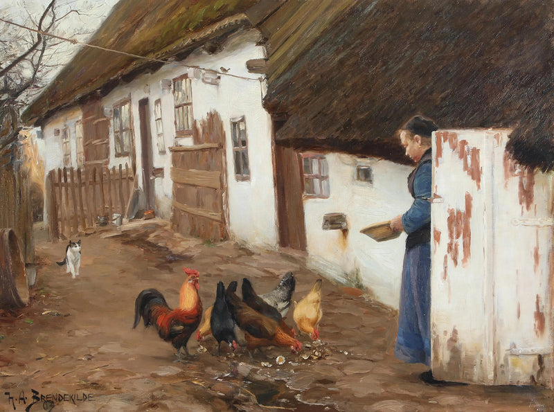 Hospice de Lille Næstved. - H. A. Brendekilde