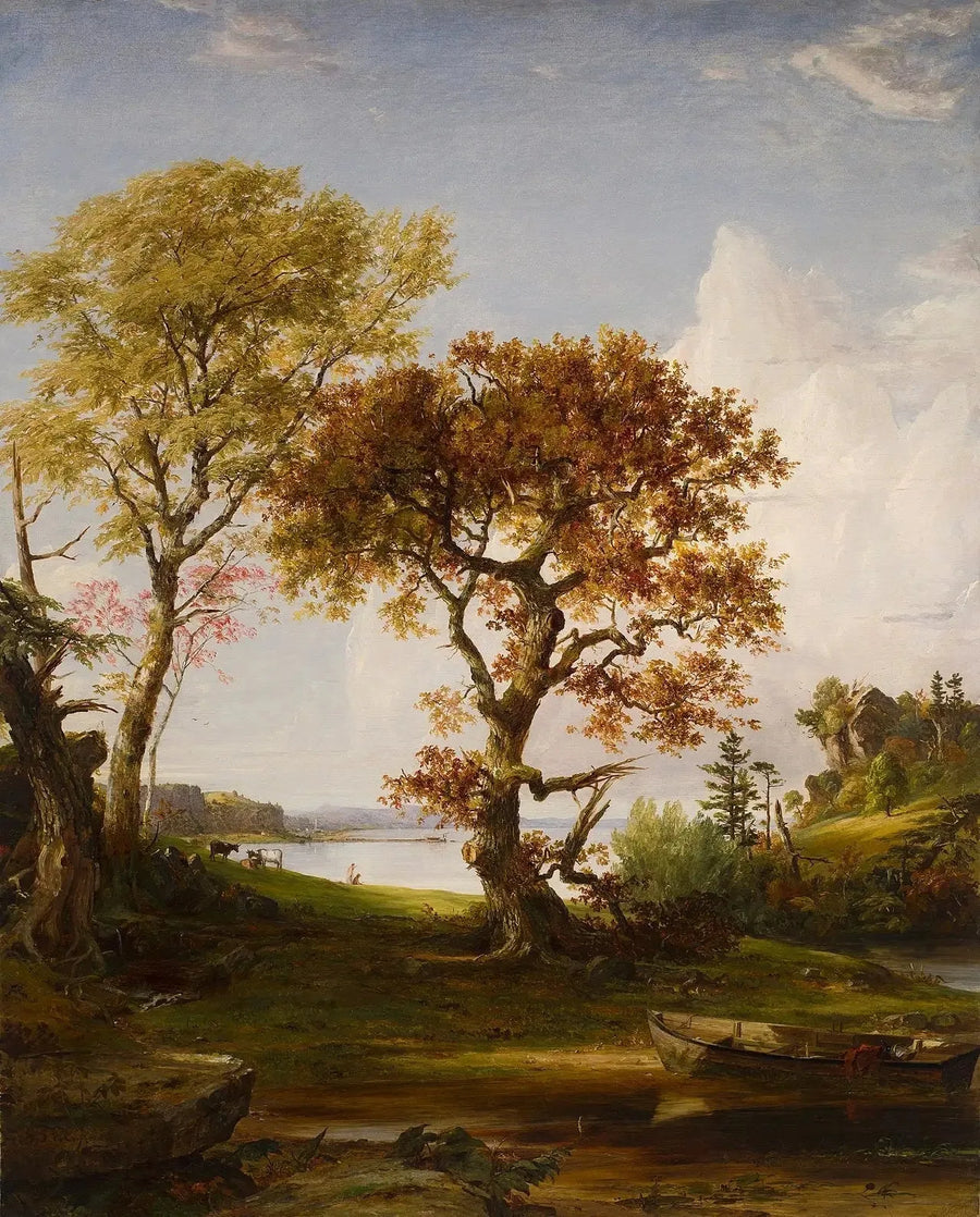 Hudson vid Piermont - Jasper Francis Cropsey