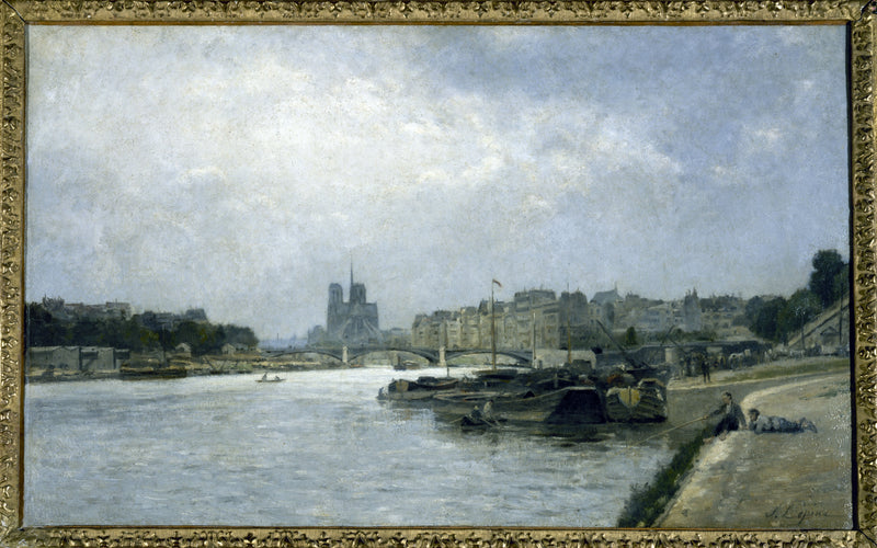 L'île de la Cité och ön Saint-Louis, utsikt från Austerlitz-bron - Stanislas Lépine