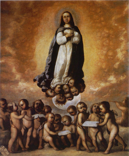Den obefläckade avjungelsen som barn - Francisco de Zurbarán