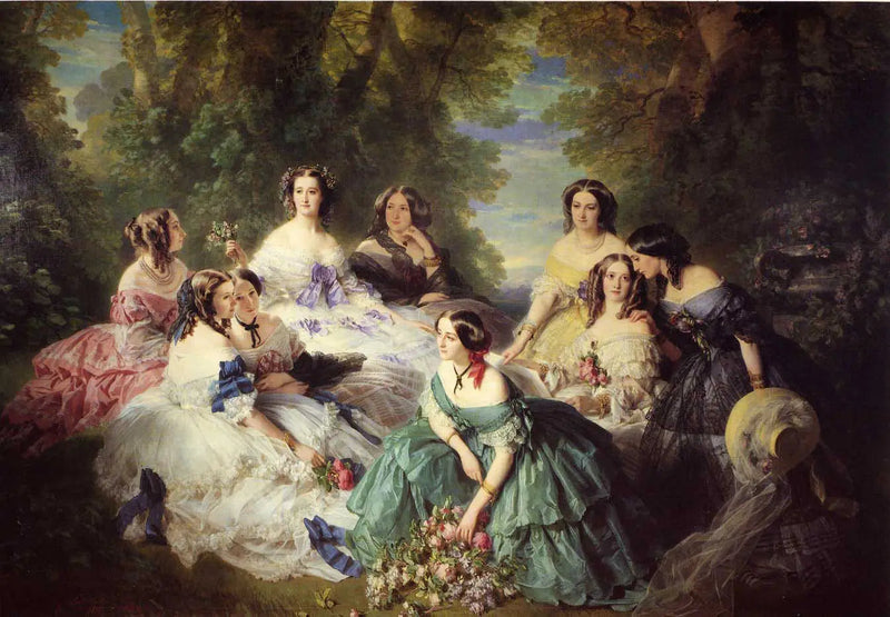 Kejsarinnan Eugénie omgiven av sina hovdamer - Franz Xaver Winterhalter