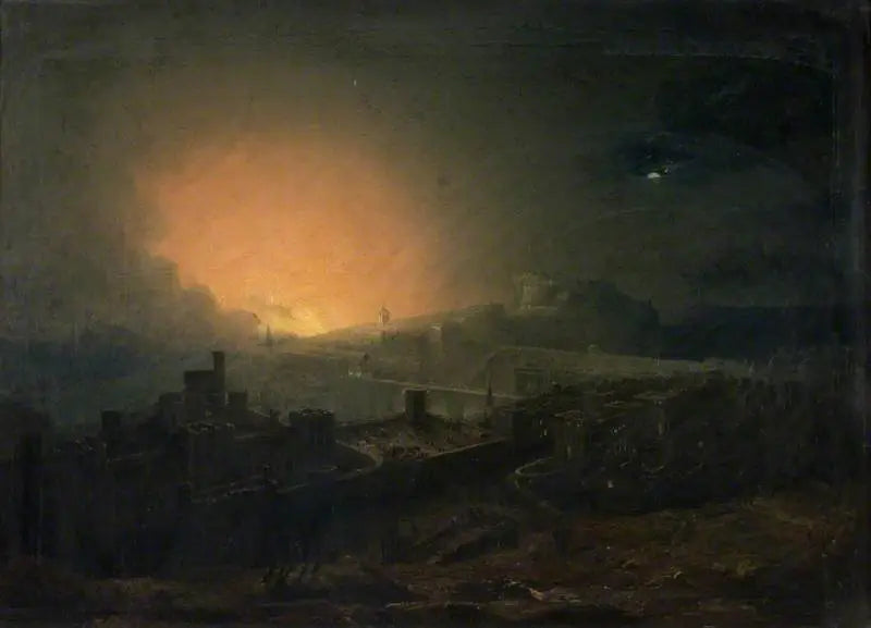 Branden i Edinburgh - John Martin