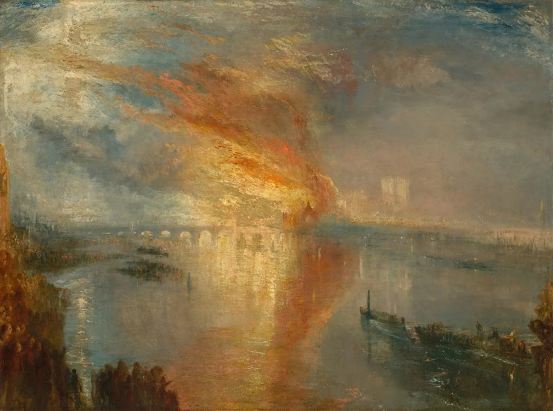Branden i Lords och Commons kammaren, den 16 oktober 1834 - J. M. W. Turner