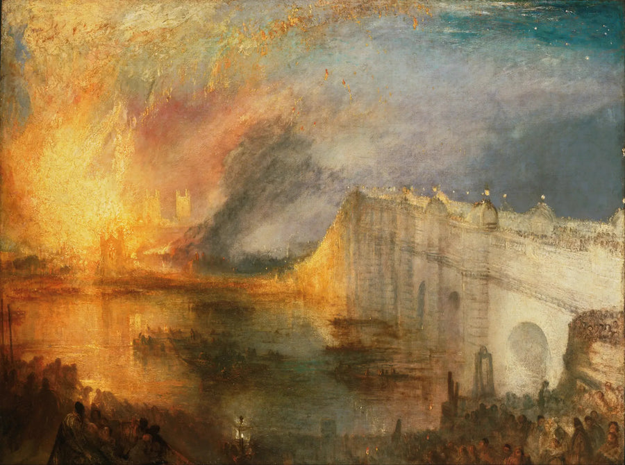 Branden i Lords och Commons kammaren, den 16 oktober 1834 - J. M. W. Turner