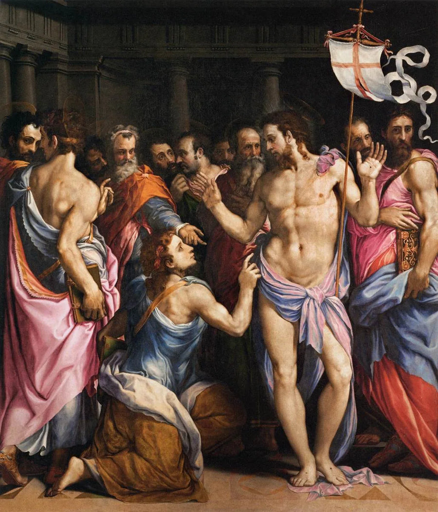 Saint Thomas tvivelse - Francesco Salviati