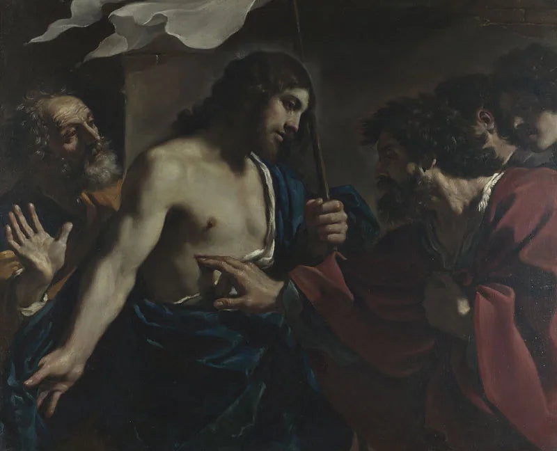 Saint Thomas tvivlan - Guercino