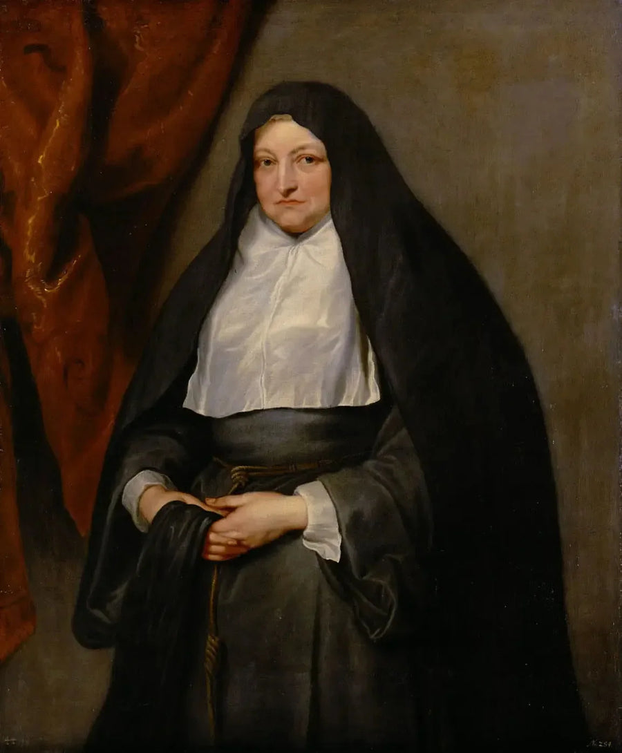 Infanta Isabelle Claire Eugénie av Österrike som nunna - Antoine van Dyck