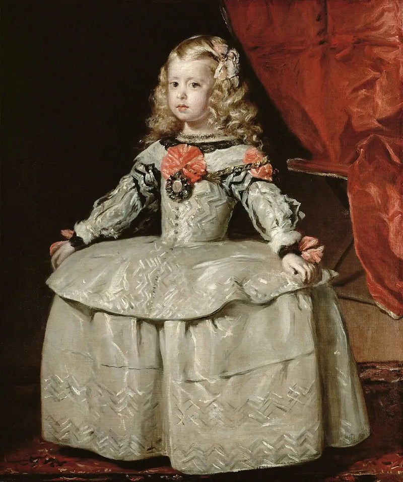Infanta Marguerite i vit klänning - Diego Velázquez