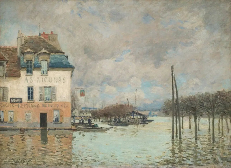 Översvämningen i Port-Marly - Alfred Sisley