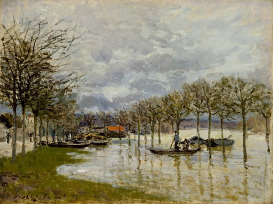 Översvämningen på vägen till Saint-Germain - Alfred Sisley