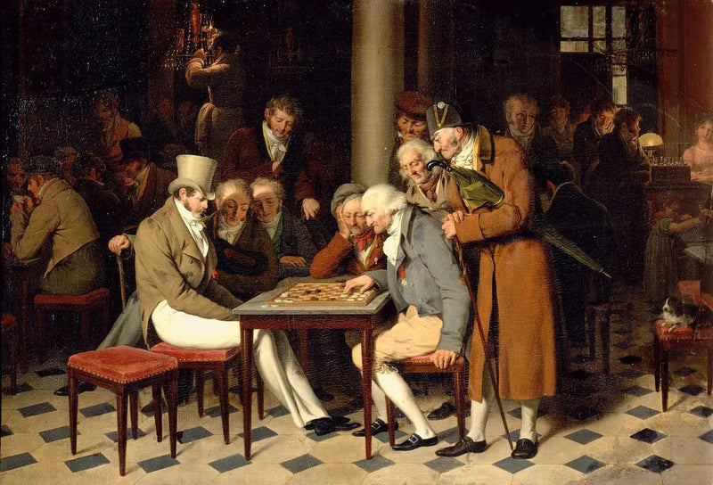 Interiör av ett café - Louis-Léopold Boilly