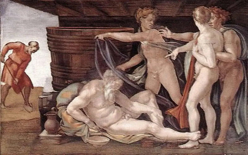 Noas berusning - Michelangelo