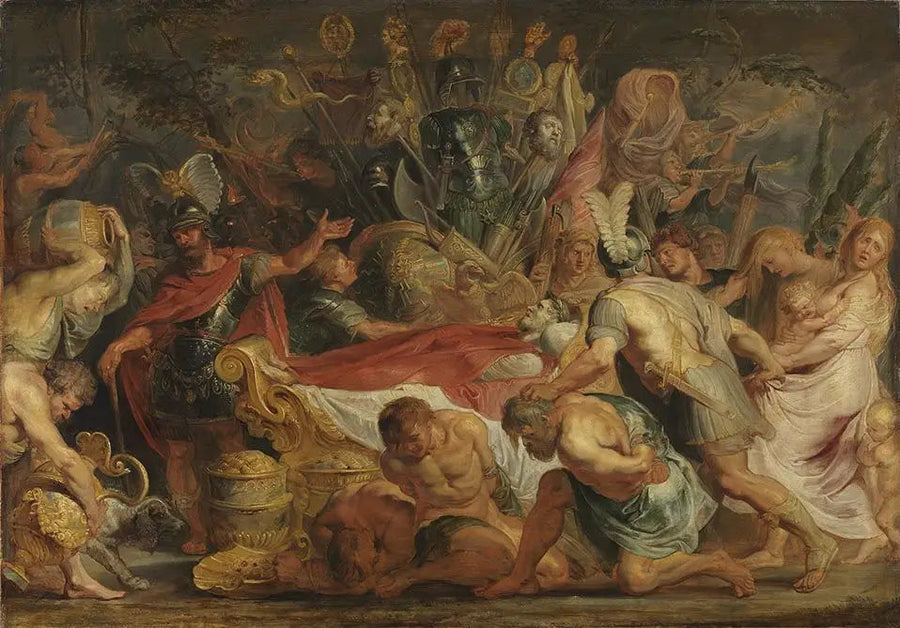 Decius Mus' ödmjukhet (Titus Livius VIII, 6-9-10), efter 1616 - Peter Paul Rubens