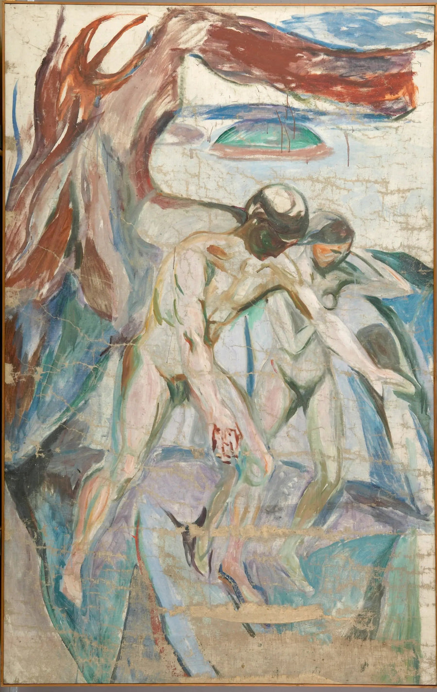 Stormen: vänstra mittdelen - Edvard Munch