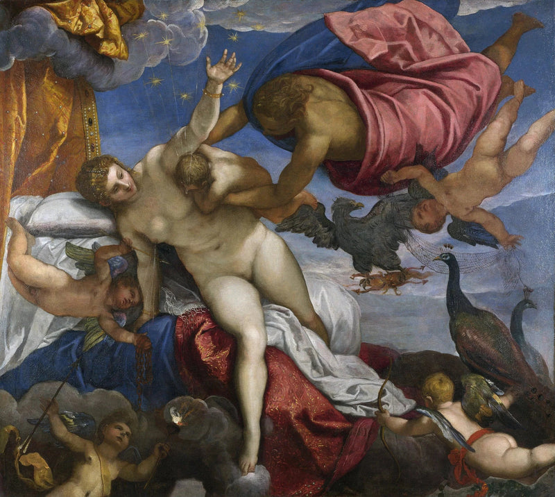 Vägens ursprung för Vintergatan - Jacopo Tintoretto