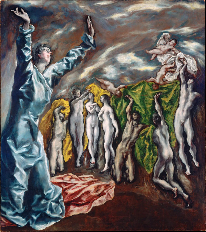 Den femte sigillens öppning - El Greco